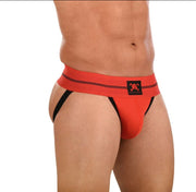 SKULL & BONES Jock RIB Performance Jockstrap Double Layer Contour Pouch Red 18