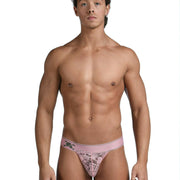 SKULL & BONES Lace Jock Love Bite Burnout Sheer Jockstrap Burnout Pink 14