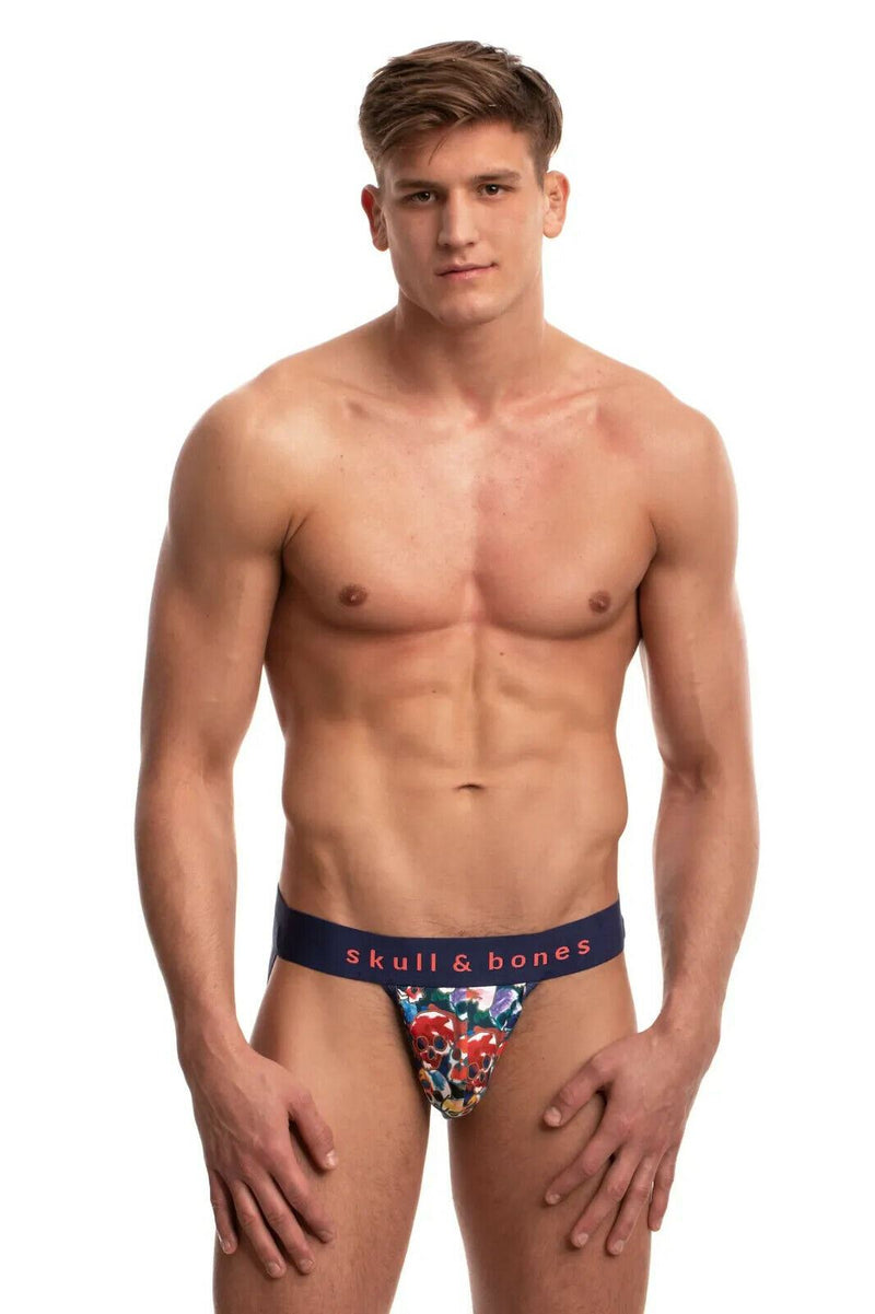 SKULL & BONES Mosaic Skulls Jockstrap 2-Layer Gusset Ultimate Comfort Jock 20