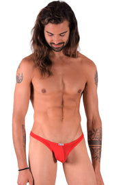 SMU Briefs Colorama Mini Brazilian Sheer Bikini Red 120603 8