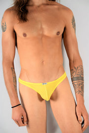 SMU Briefs Colorama Mini Brazilian Sheer Bikini Yellow 120603 5