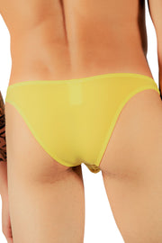 SMU Briefs Colorama Mini Brazilian Sheer Bikini Yellow 120603 5
