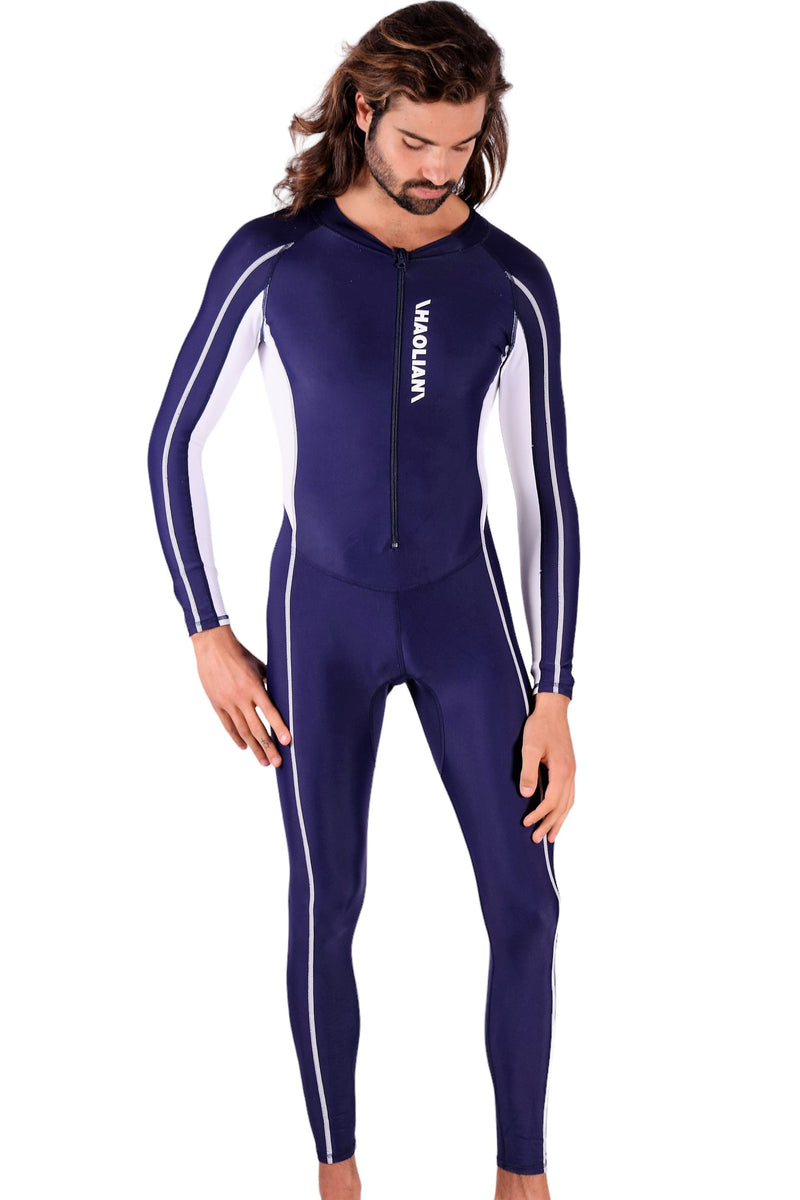 SMU Full Body Competition Swimwear Diving Wetsuit  Singlet One Piece Navy 1