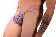 SMU Mens Fresh Bouquet Tiny Swim and Tanning O-Ring Thong