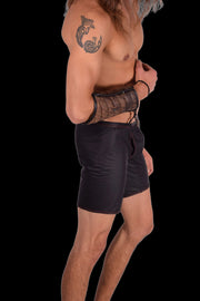 SMU Pair Gauntlet Leather Hand Made Aviator Laced Forearm Guard Wallet 1