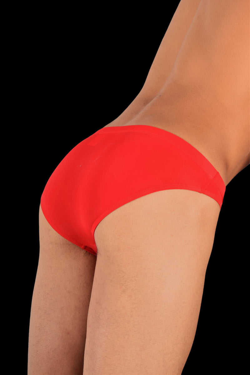 SMU Sexy Men Underwear  Colors Mini Sheer Brief Red 60003 14
