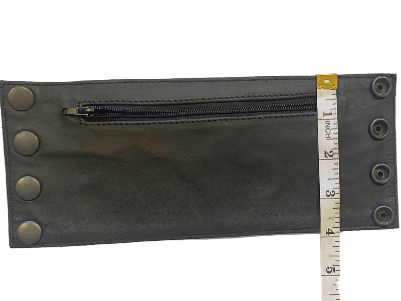 SMU Sexy Men Underwear Wrist Band Wallet Leather Dog Bone Black O/S 2