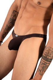 SMU Sheer Mini Brazilian Bikini Briefs Brown 120603 10