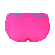 SUKREW Apex Briefs Low-Rise Front Brief Rounded Cupping Pouch Hot Pink 47