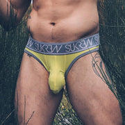 SUKREW Briefs Classic Large Cupping Pouch Cotton Brief Ice Lemon