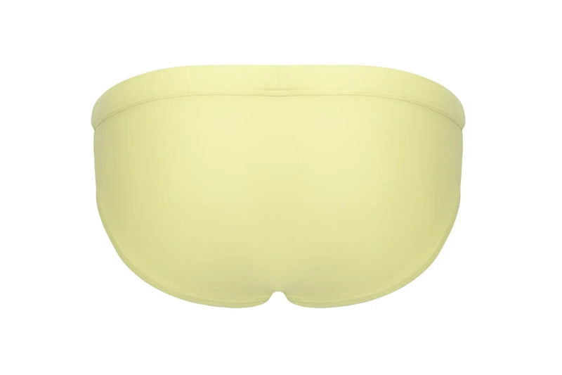 SUKREW Swim Briefs Torrent Rounded Contour Pouch Lined Swimwear Lemon Sorbet 355