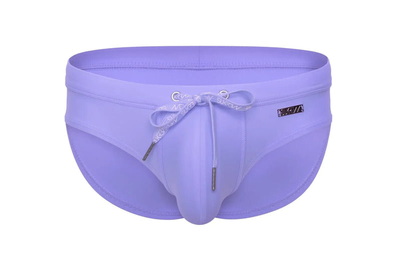 SUKREW Swim Briefs Torrent Rounded Contoured Pouch Lined Blueberry Milkshake 351