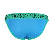 SUKREW Tanga Brief With Large Contoured Pouch Fashion Ocean Blue