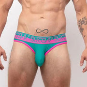 SUKREW V-Thongs Hybrid Combo Large Stretchy Pouch Green/Pink 45