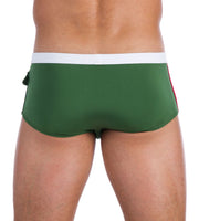 Swim-Brief GREGG HOMME Swimwear 3G Canada Flag Green 95735 234