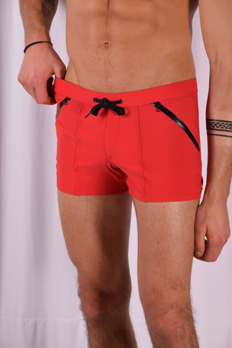 Swim-Short Gregg Homme Swimwear Exotic Swim-Trunk Red 161205 216