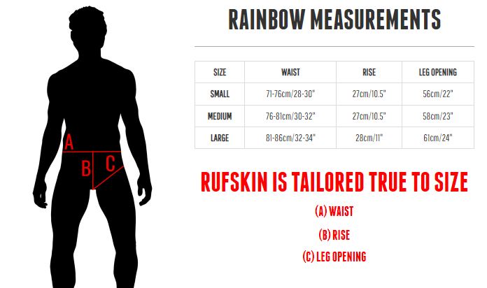 Swimwear RUFSKIN RAINBOW Swim-Briefs Cheeky Cut Inner Drawcord White 76