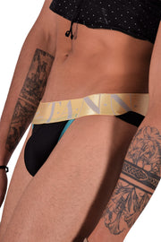 TANN MONTREAL Micro-Mesh Jock Lightweight  Rear Elastic Jockstrap Turquoise 5