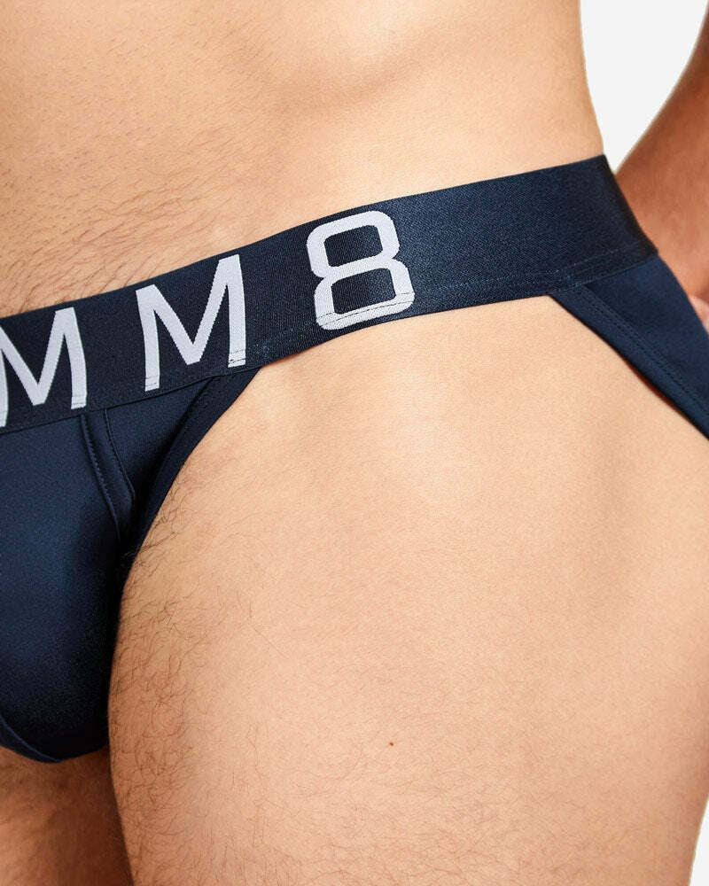 TEAMM8 Briefs Spartacus Quick-Dry Low-Rise Brief Midnight Navy 11