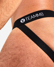 TEAMM8 Cotton Jock Super Low-Rise Coloured Jockstrap Unbeatable Comfort Black 7