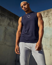 TEAMM8 Legging Rider Sweat Pant 4-Way Stretch & Two Side Zip Pockets Grey Marle