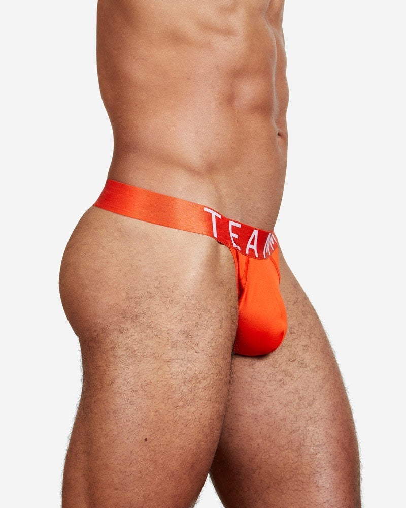 TEAMM8 Spartacus Thong  Low-Rise Quick Dry Thongs Flame Orange