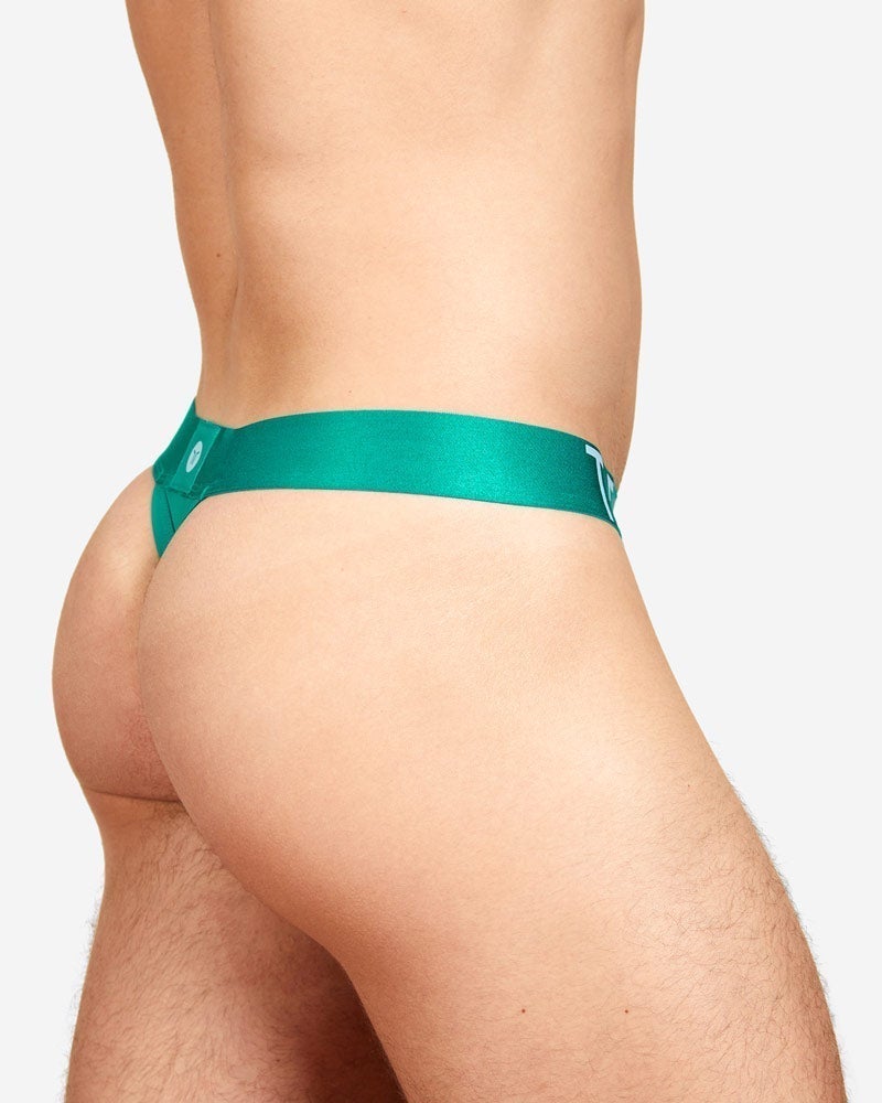 TEAMM8 Spartacus Thongs  Low-Rise Quick Dry Thong Grass Green