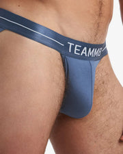 TEAMM8 Tanga-Brief Superior Micro-Modal & Quick Dry Sport Briefs Slate Blue 24