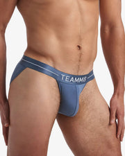 TEAMM8 Tanga-Brief Superior Micro-Modal & Quick Dry Sport Briefs Slate Blue 24