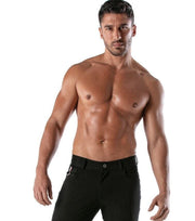 TOF PARIS Chino Pants Low-Rise Stretchy Cotton 5-Pockets Patriot Classy Black