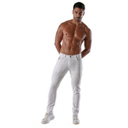 TOF PARIS Chino Pants Low-Rise Stretchy Cotton 5-Pockets Patriot Classy White