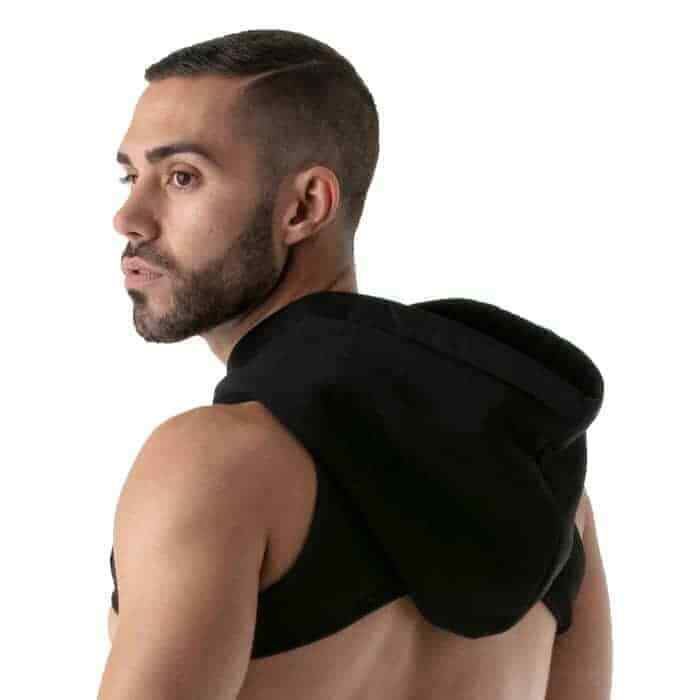 TOF PARIS Harness Hoodies Soft Deep Zip Pocket Cotton Jersey Shirt Black 86