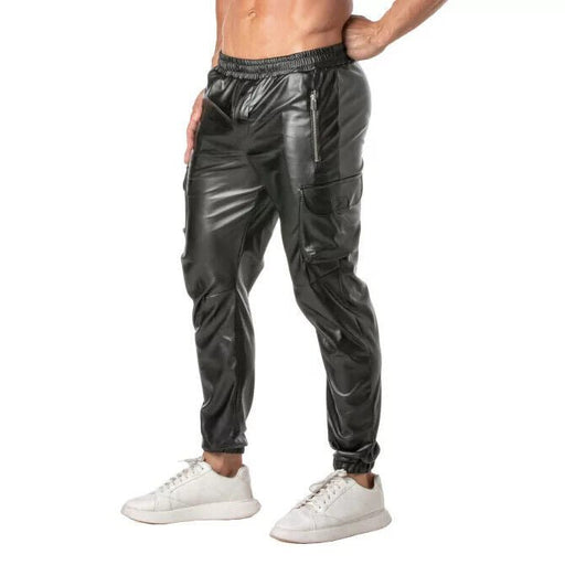 TOF PARIS Kinky Cargo Sweatpants Stylish Jogging Pants Zip Pockets 47A1