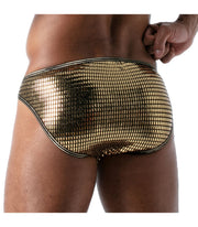 TOF PARIS Star Bikini Brief Fashion Glitter Gold Briefs 60