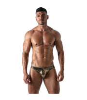 TOF PARIS Star Bikini Brief Fashion Glitter Gold Briefs 60