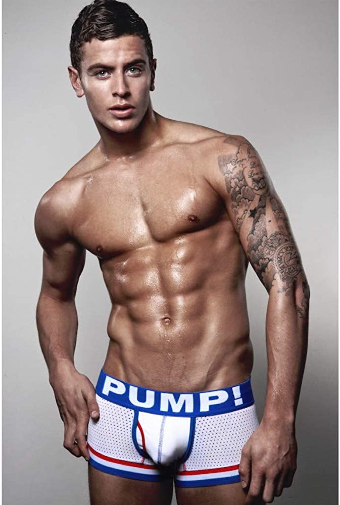 Underwear PUMP! Touchdown Patriot Boxer White Gym SportsWear 11020 19