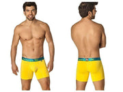 XtreMen Xtremen Bold Long Boxer Sportswear Microfiber Short Yellow 51326 3