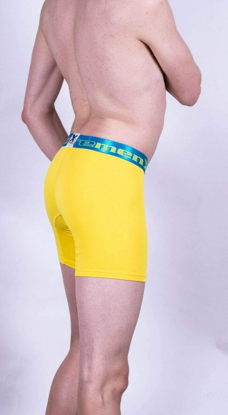 XtreMen Xtremen Bold Long Boxer Sportswear Microfiber Short Yellow 51326 3