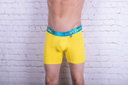 XtreMen Xtremen Bold Long Boxer Sportswear Microfiber Short Yellow 51326 3