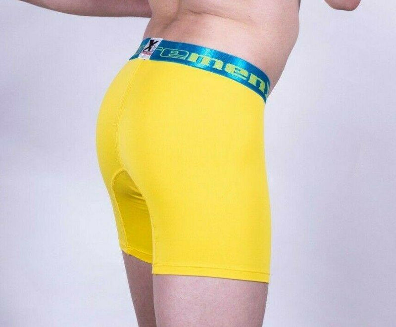 XtreMen S Xtremen Bold Long Boxer Sportswear Microfiber Short Yellow 51326 3